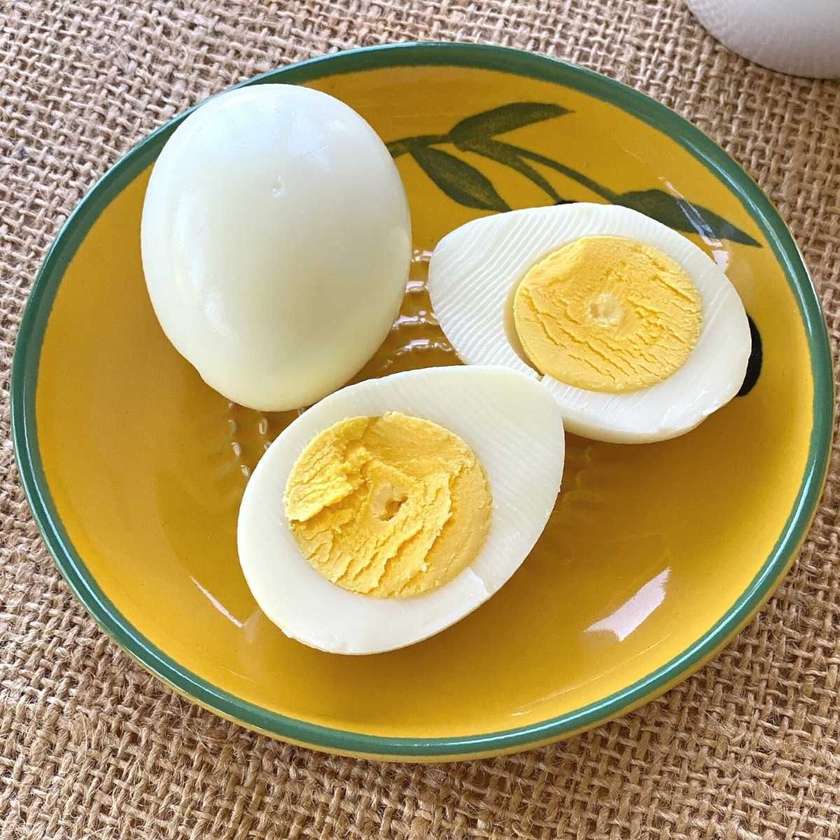 Boiled Eggs and Mashed Avocado