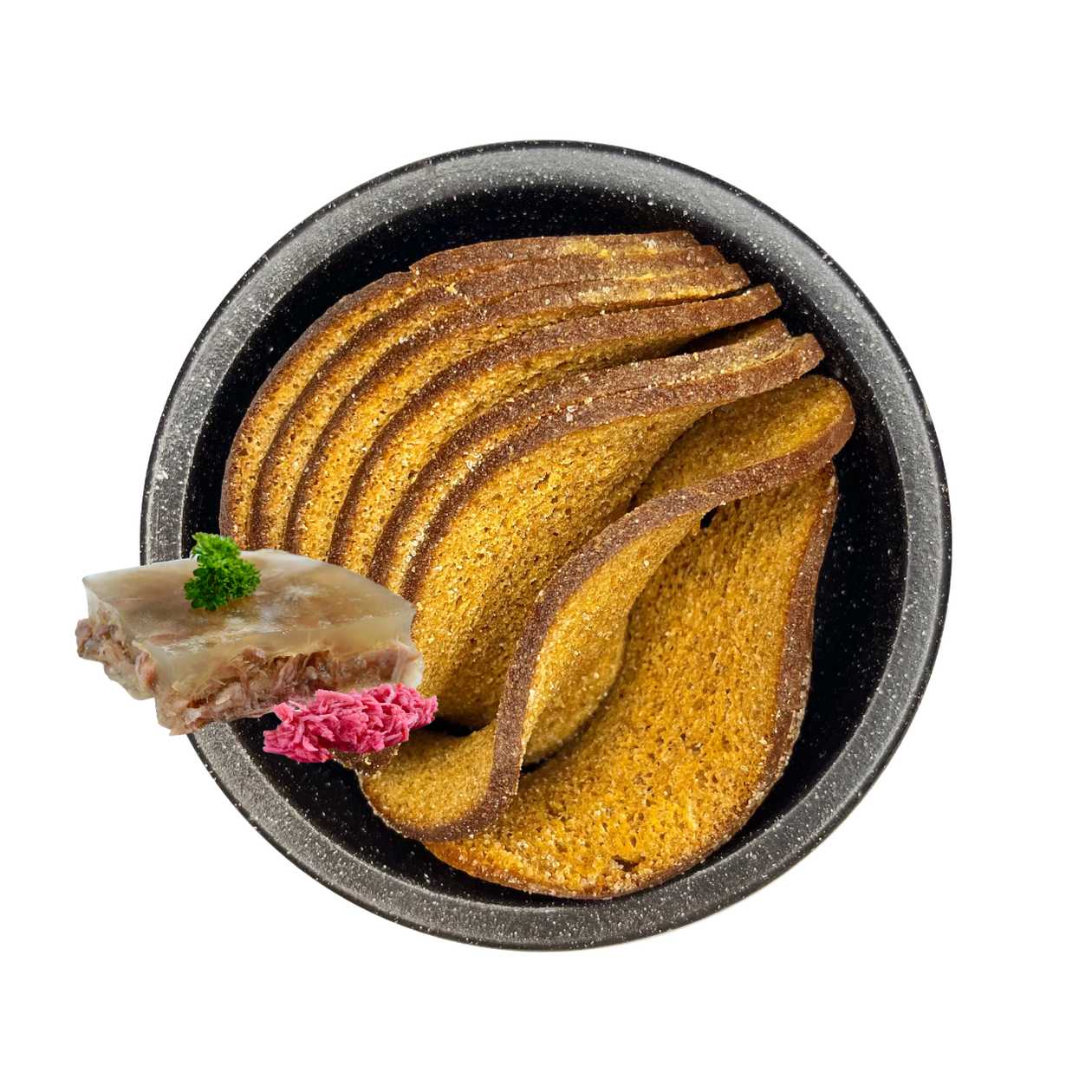 Житньо-пшеничні грінки зі смаком холодця та хрону