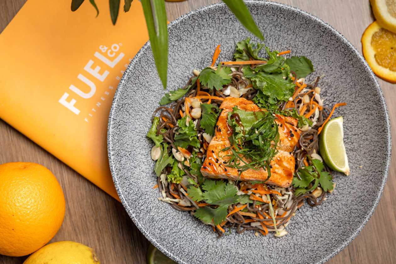 Soba Salmon Noodle Salad