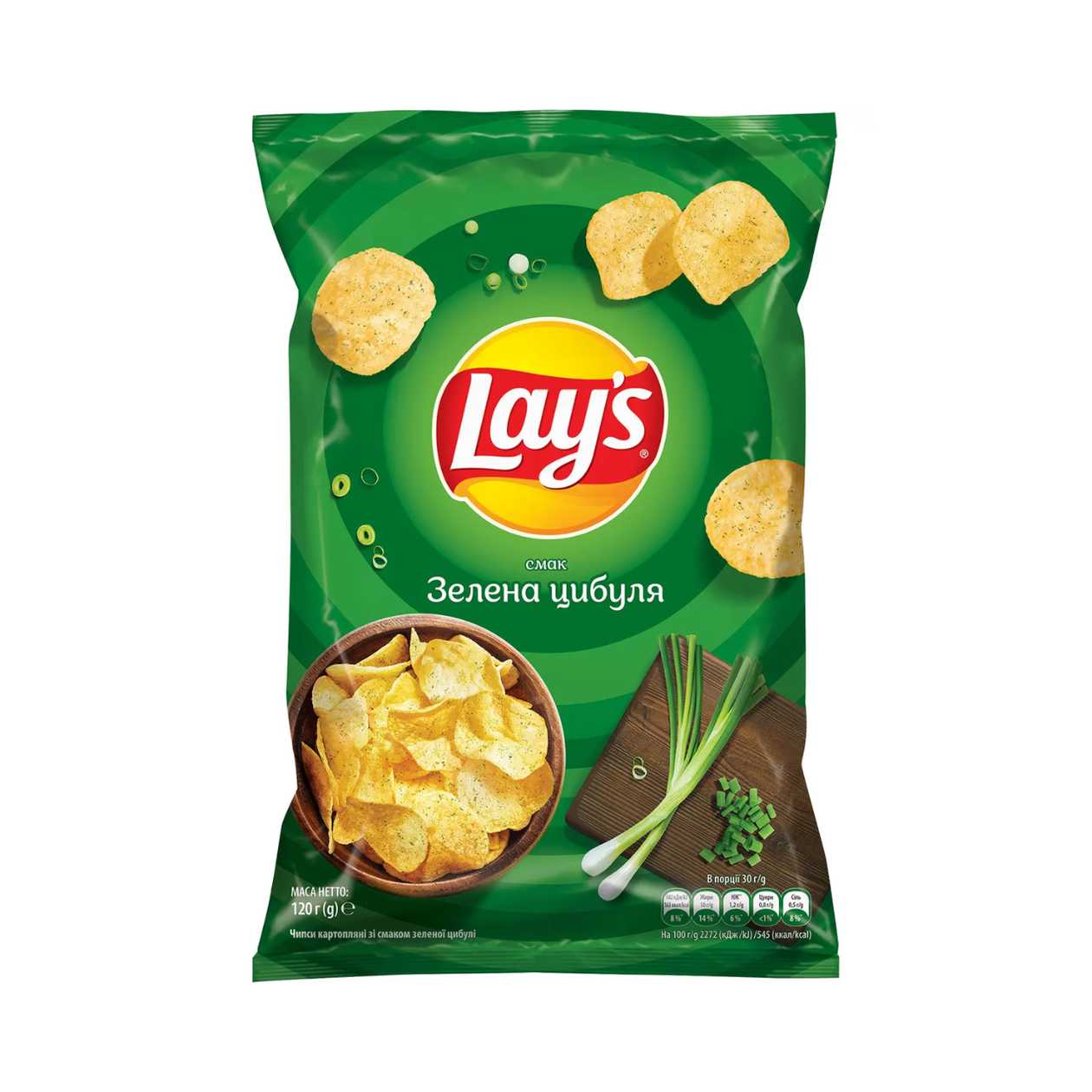 Чипси Lay's Зелена цибуля