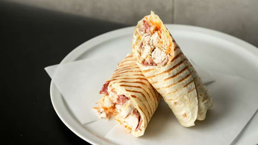 Chicken wrap meal