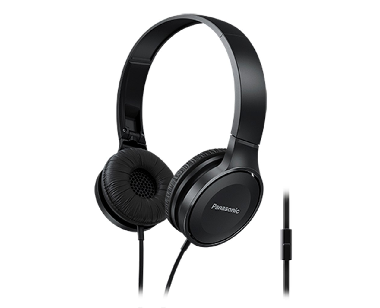 Panasonic RP-HF100ME-K Black Corded Headphones w/mic