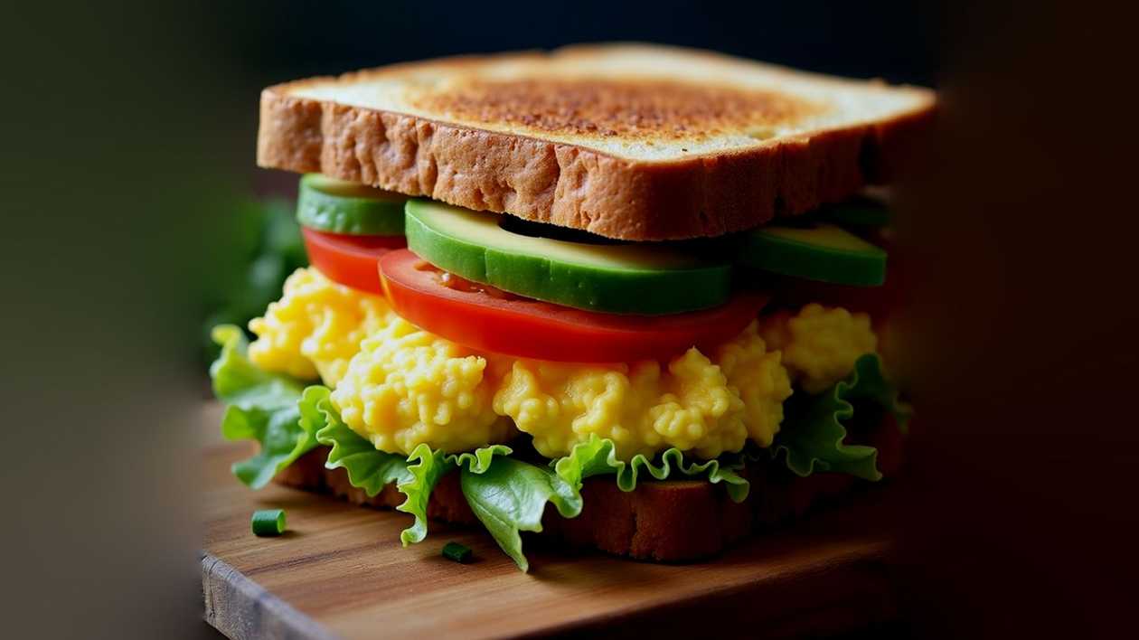 Toastie  Mε Αυγά Scrambled Με Αβοκάντο