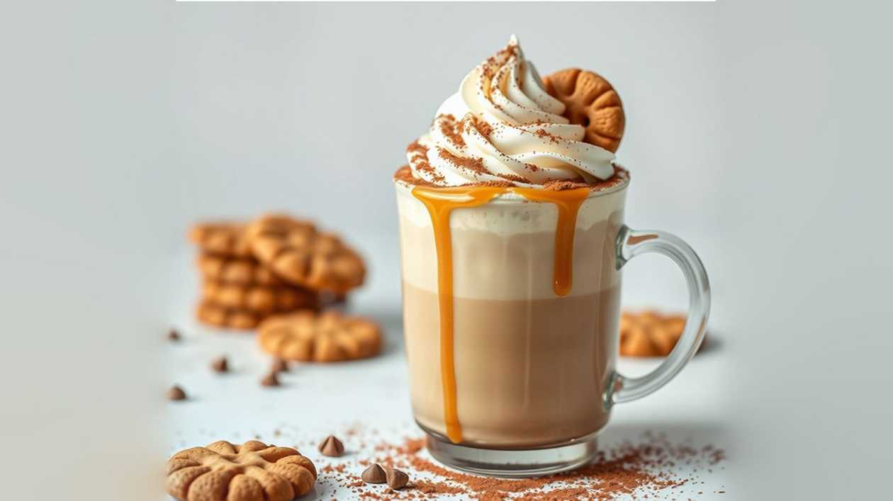 Κρύο Latte Macchiato Καραμέλα
