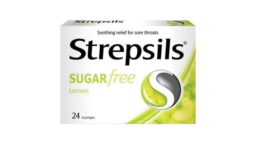 Strepsils Χωρίς Ζάχαρη Λεμόνι Λοσέντζες