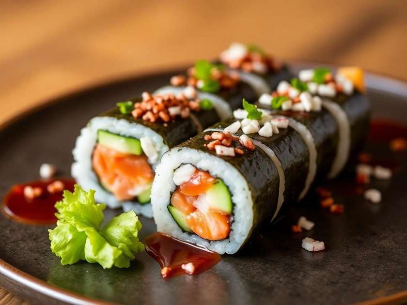 Salmon and Philadelphia Temaki