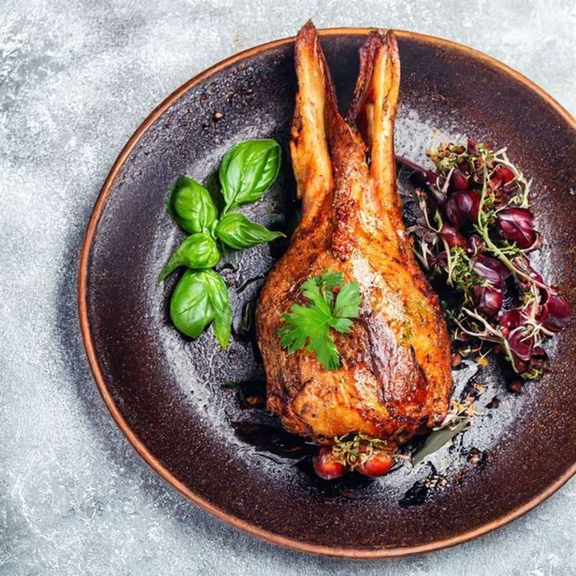 Rabbit in Garlic Marinade