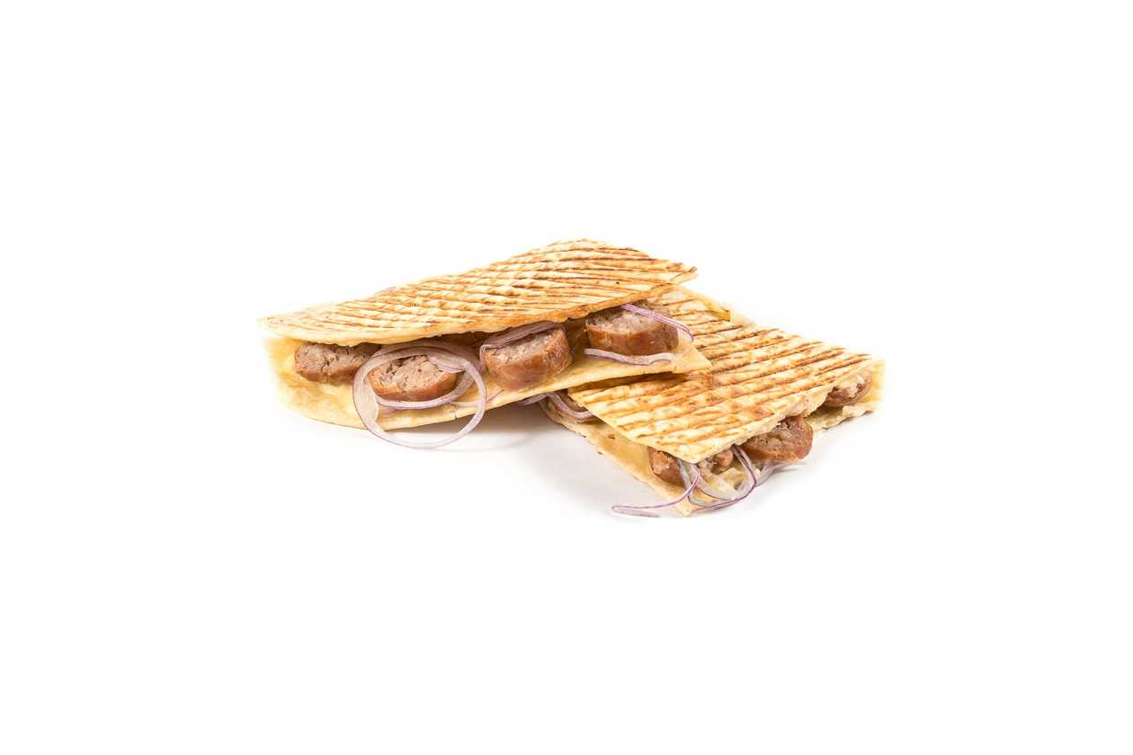 Salsiccia e cipolla piadina