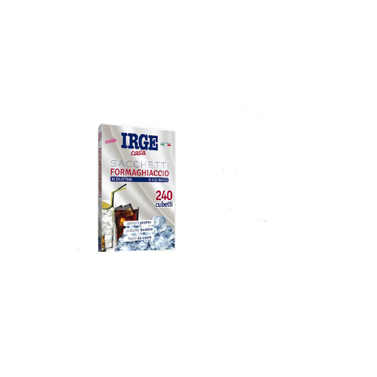 Ice Bag 240 Cubes, x10 Bags