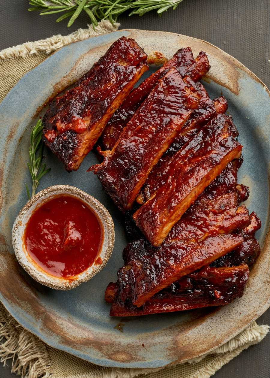 Marmitex with everything: Pork Ribs