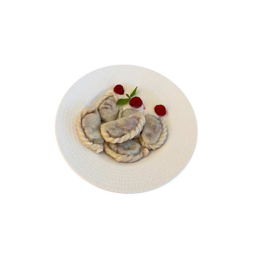 Dumplings with cherries