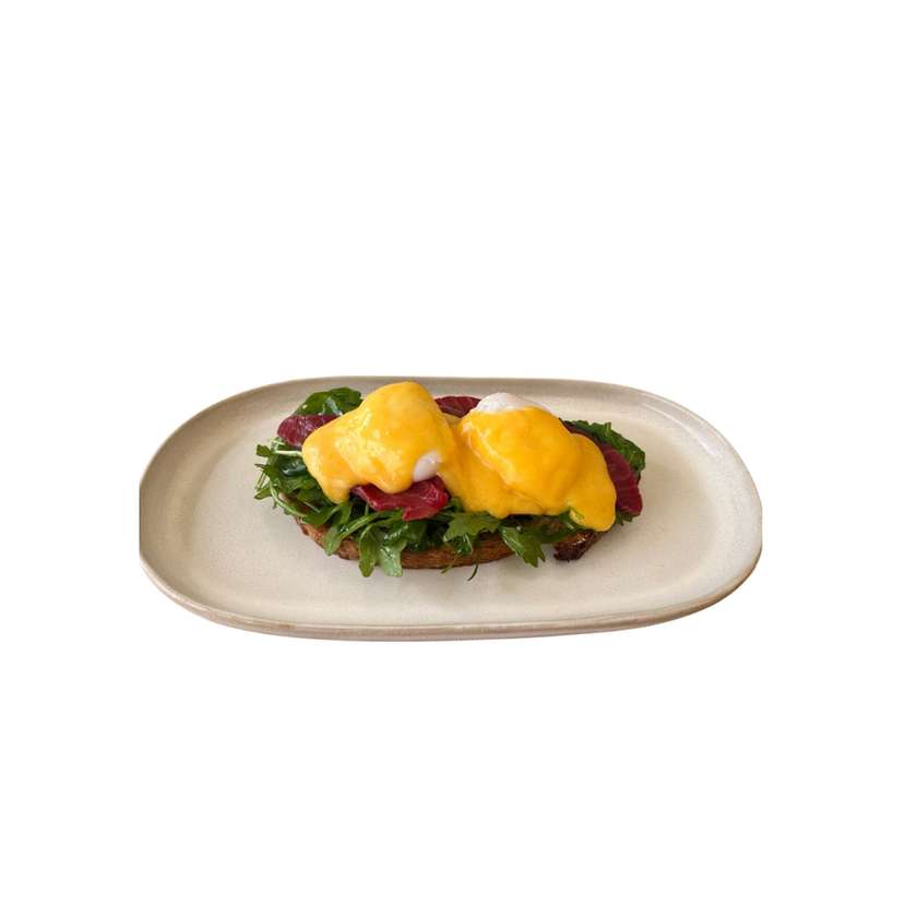 Salmon Benedict eggs