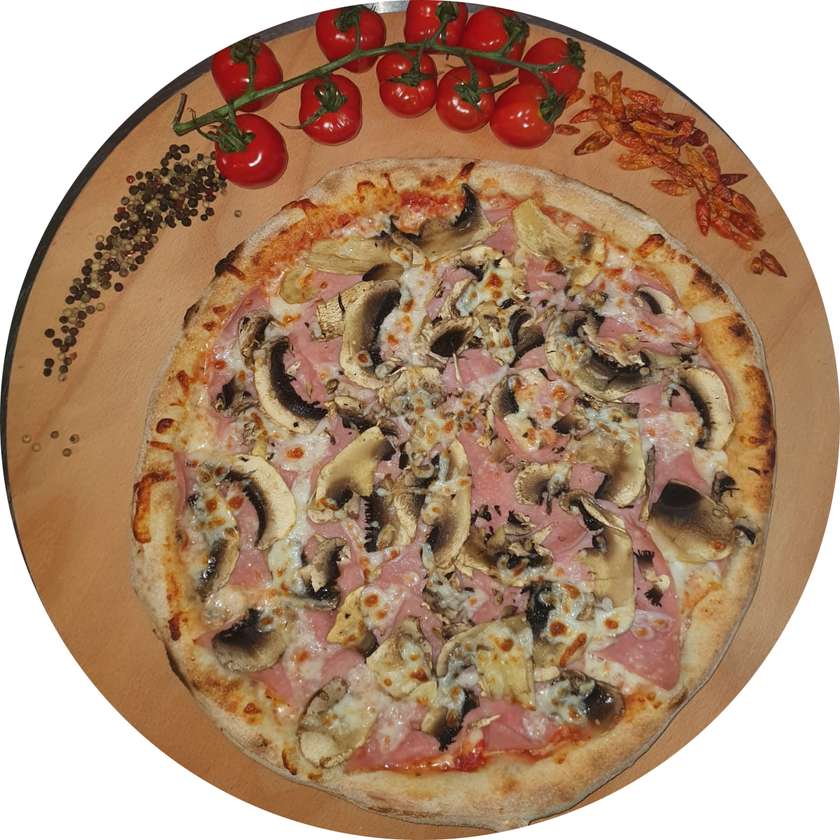 Pizza Prosciutto e funghi 😊