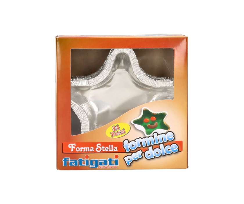 Foil Cake Star Shape, 24pcs