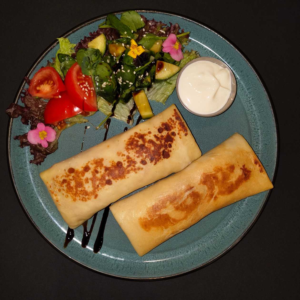 Pancakes with mushrums