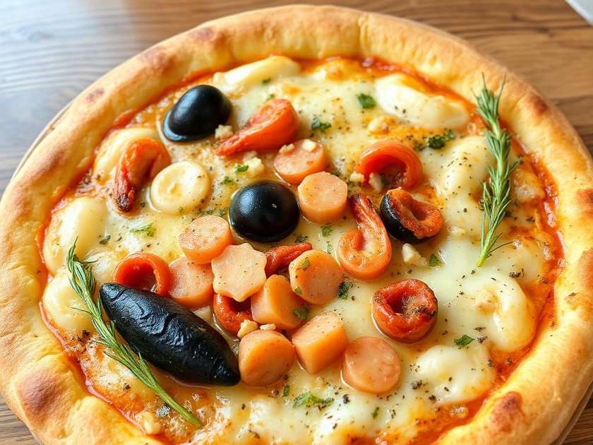 Large frutti di mare pizza