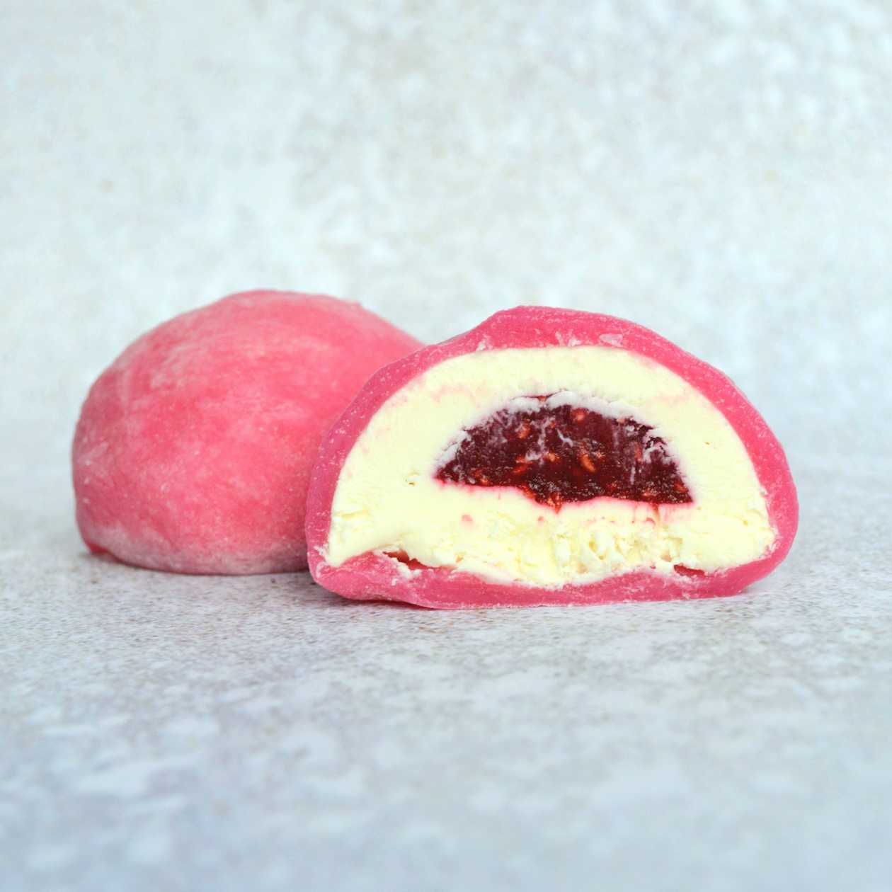 Raspberry Mochi Milkshake