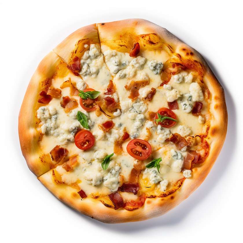 Quattro formaggi pizza