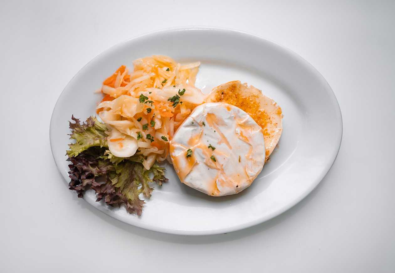 Pickled Hermelín Cheese + Bread
