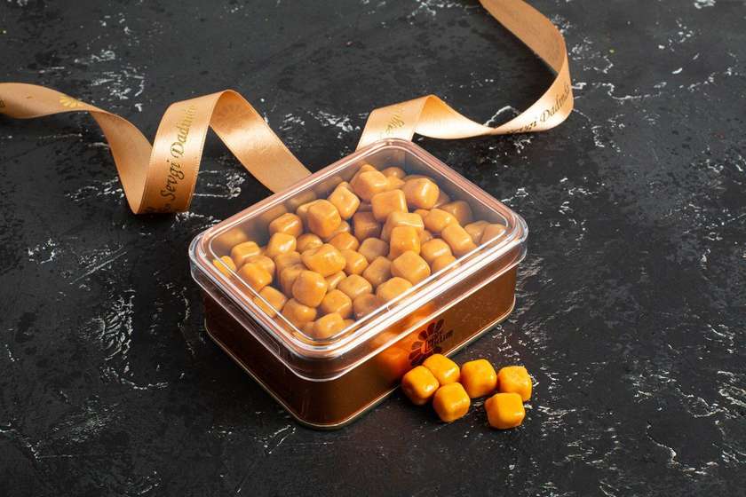 Şaftalı Kub Draje 150 qr / Cube Dragee with Peach 150 gr