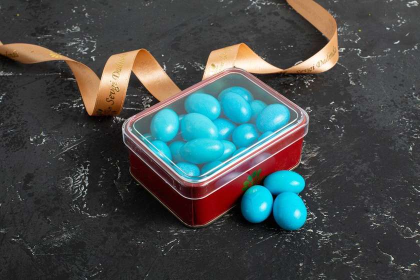 Südlü Şokoladlı Badamlı Mavi Draje 160 qr / Blue Dragee 160qr