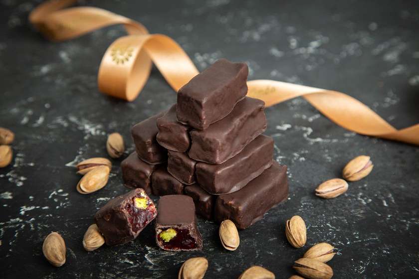 Antep Fıstıqlı Vişneli Fitil Lokum / Wick Traditional Delight Pistachio Cherr