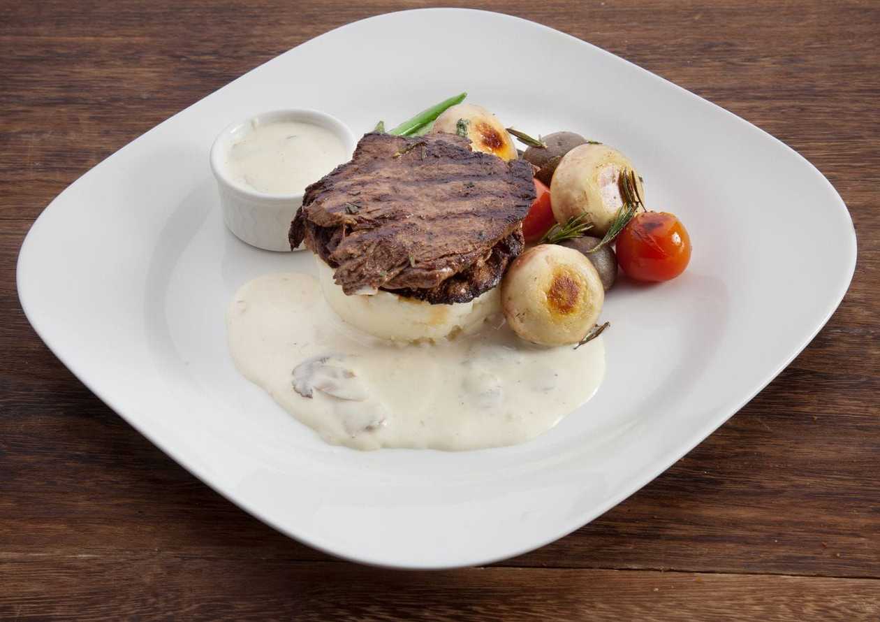 Beef Steak with Gorgonzola Sauce