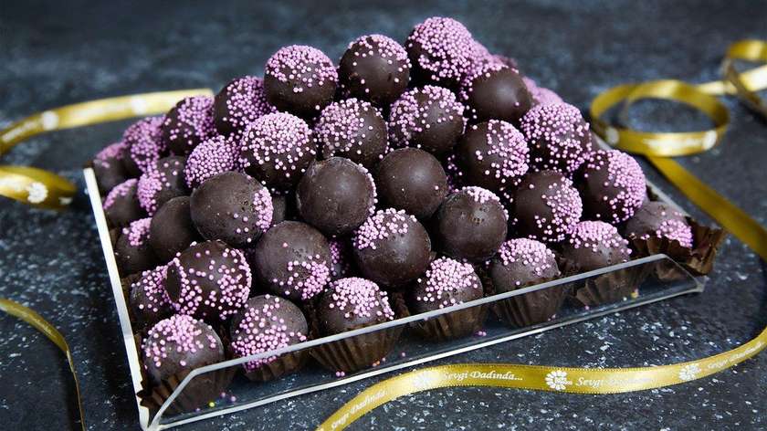 Premium Lavanda Trufel Şokolad / Premium Lavander Truffel Chocalate