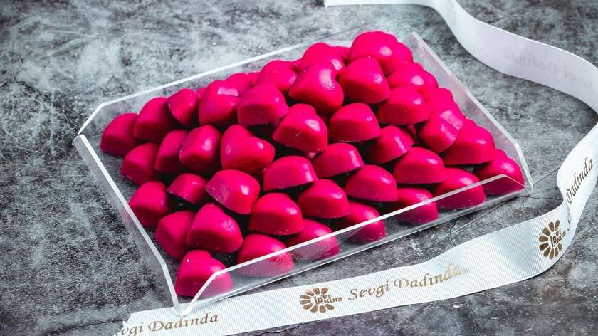 Premium Qırmızı Ürək Şokolad / Premium red love chocolate