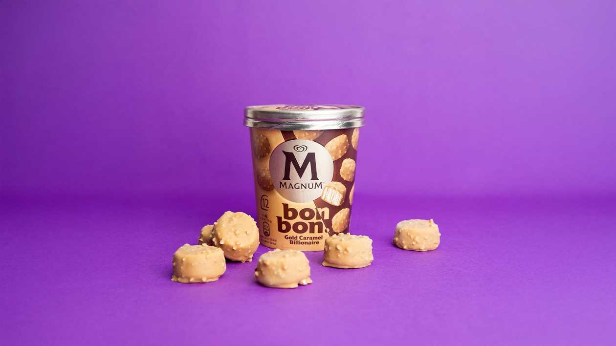 Magnum Bonbon Gold Caramel Billionaire