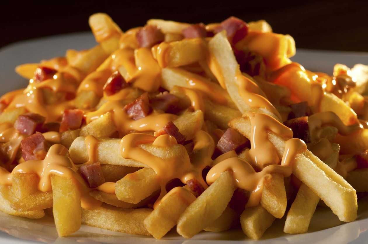 Fries with Cheddar and Bacon