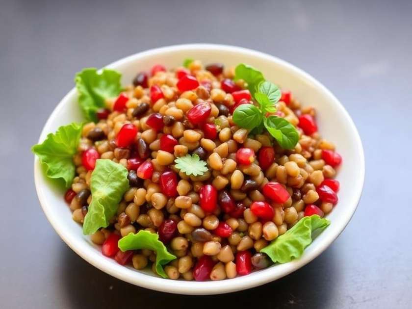 Salata de linte cu rodie