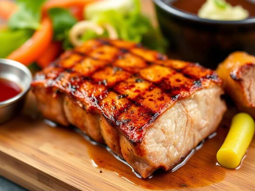 Ceafă de porc la grătar 180g