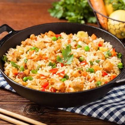 Grilled Chicken with Fried Rice