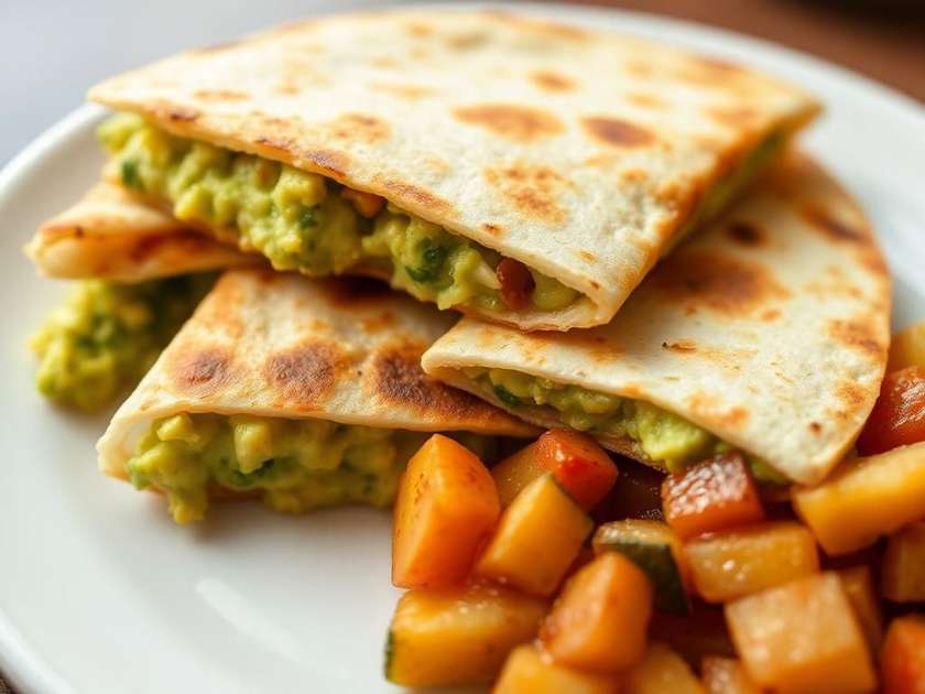 Avocado Quesadilla 4 buc cu cartofi aromatizați