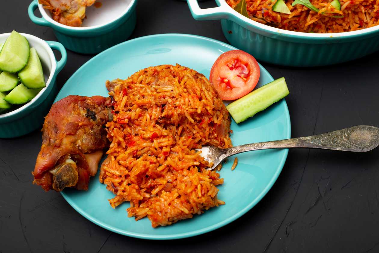 Grilled Chicken with Jollof Rice
