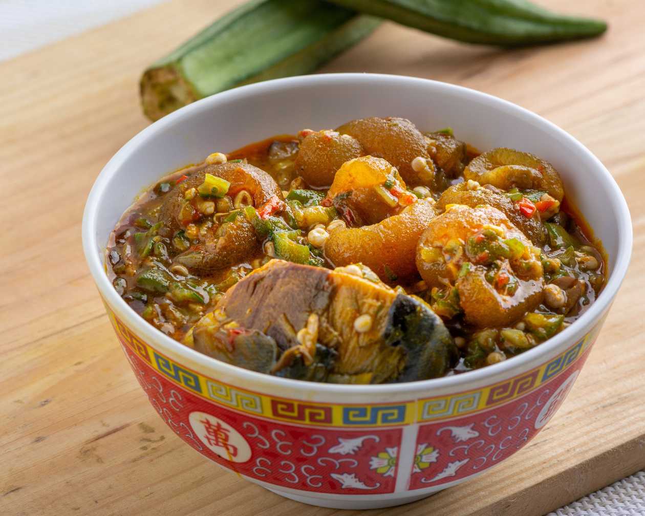 Tilapia Light Soup with Fufu