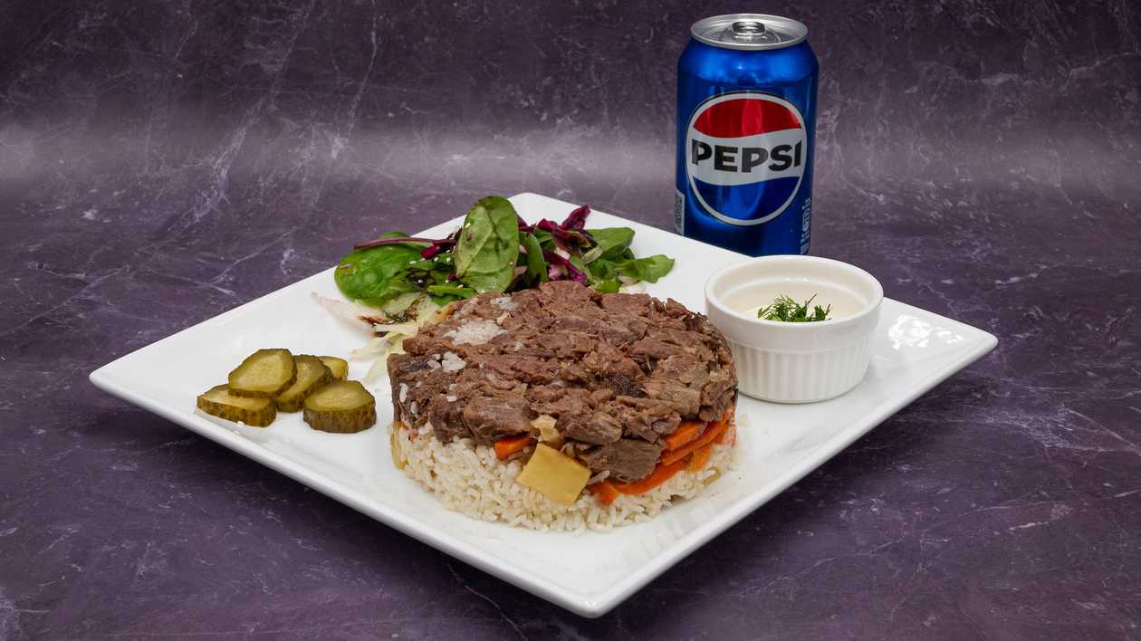 Veise liha pilaff ja salat