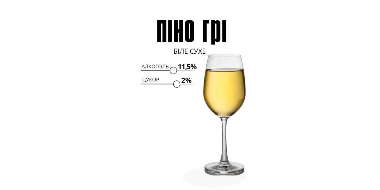 Вино Піно Грі (0,5лтр)