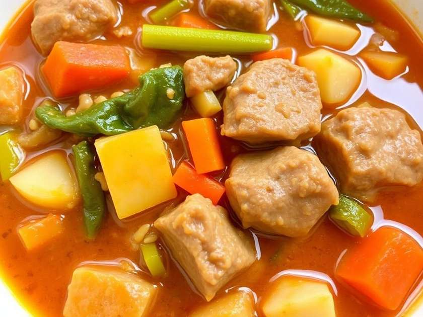Vegetables pots with beef