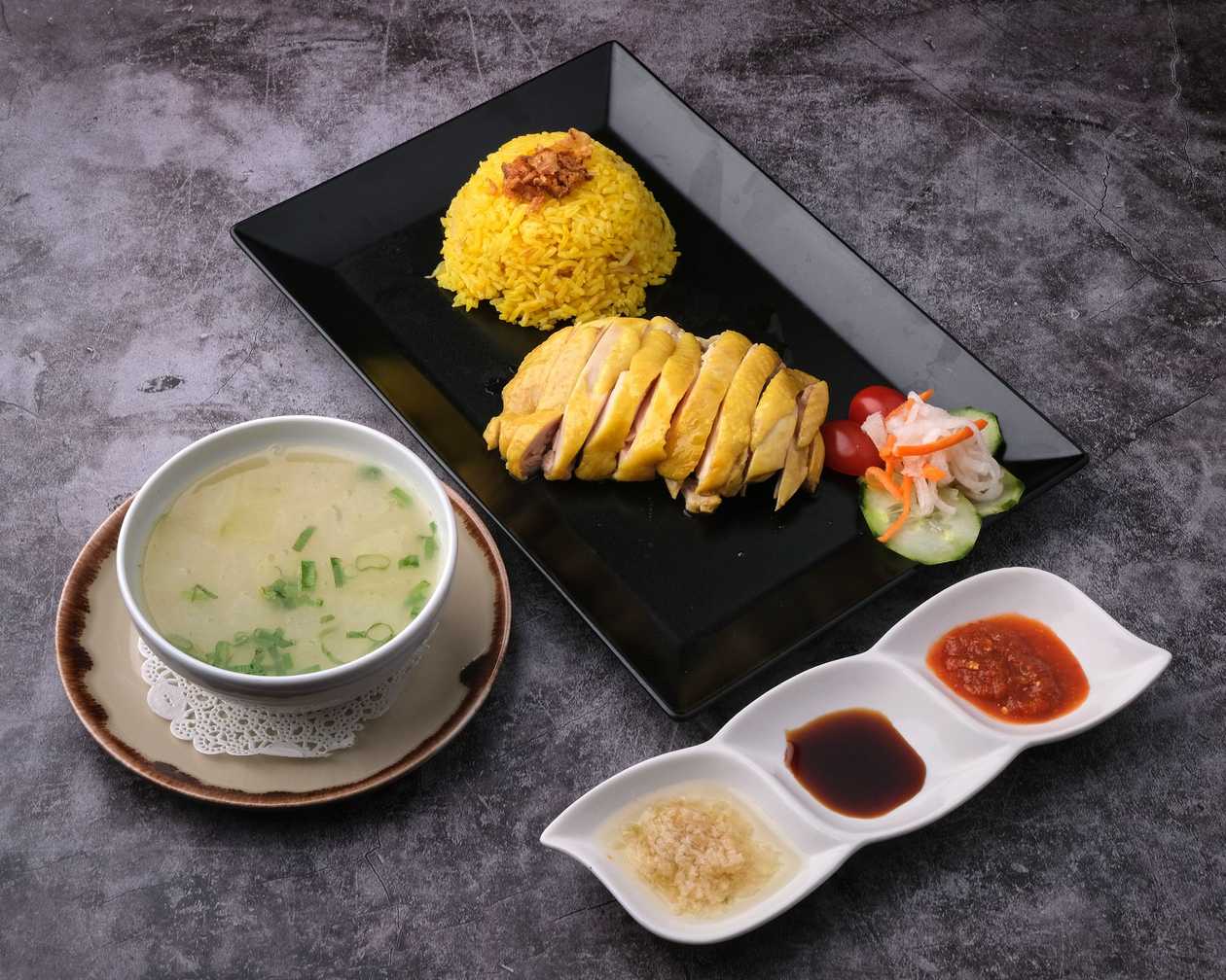 109. Hainanese Chicken Rice with Soup