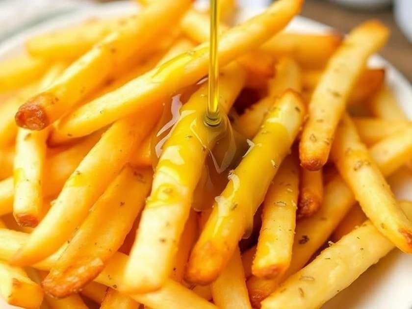 Truffle oil fries