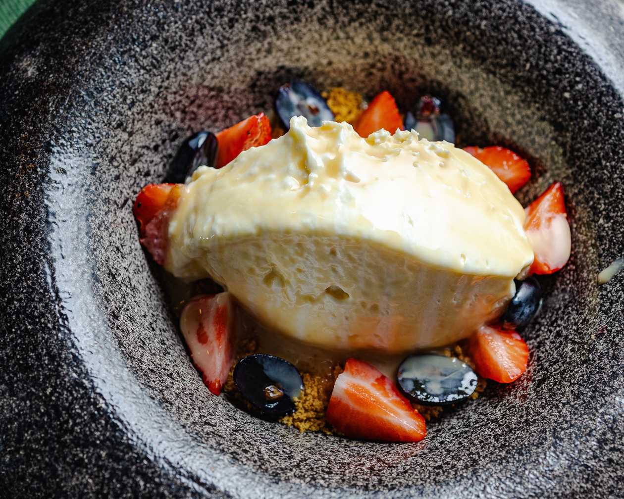 Cheesecake cu cremă de mușețel
