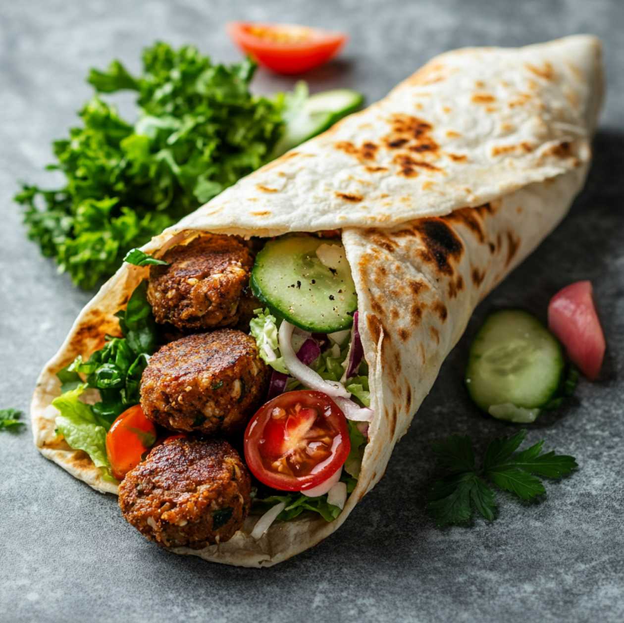 Falafels in Lavash