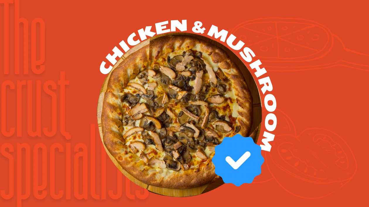 The Chicken & Mushroom Pie Pizza 🐔🍄
