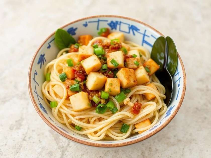 Bun xao with tofu