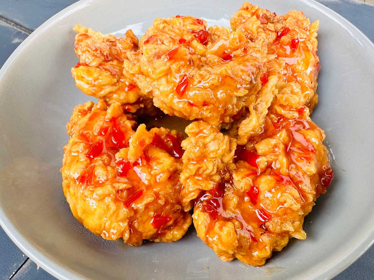 Chicken breast in sweet chili sauce