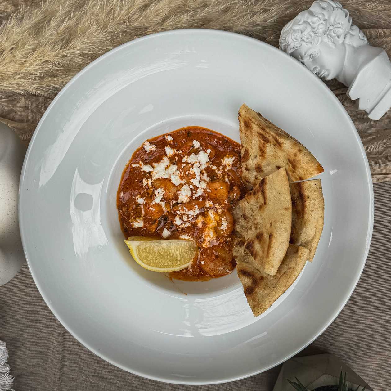Shrimps Saganaki