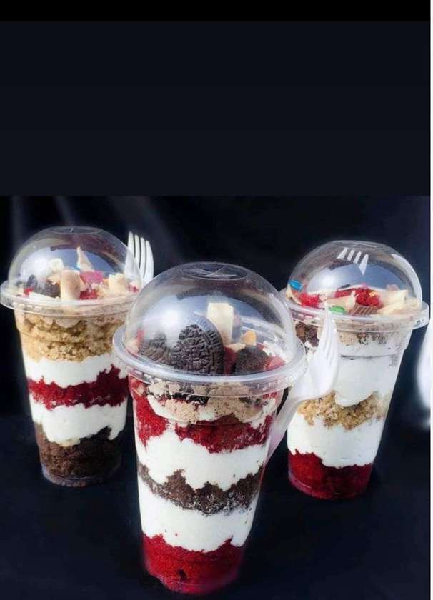 Mixed Flavour Cake Parfait