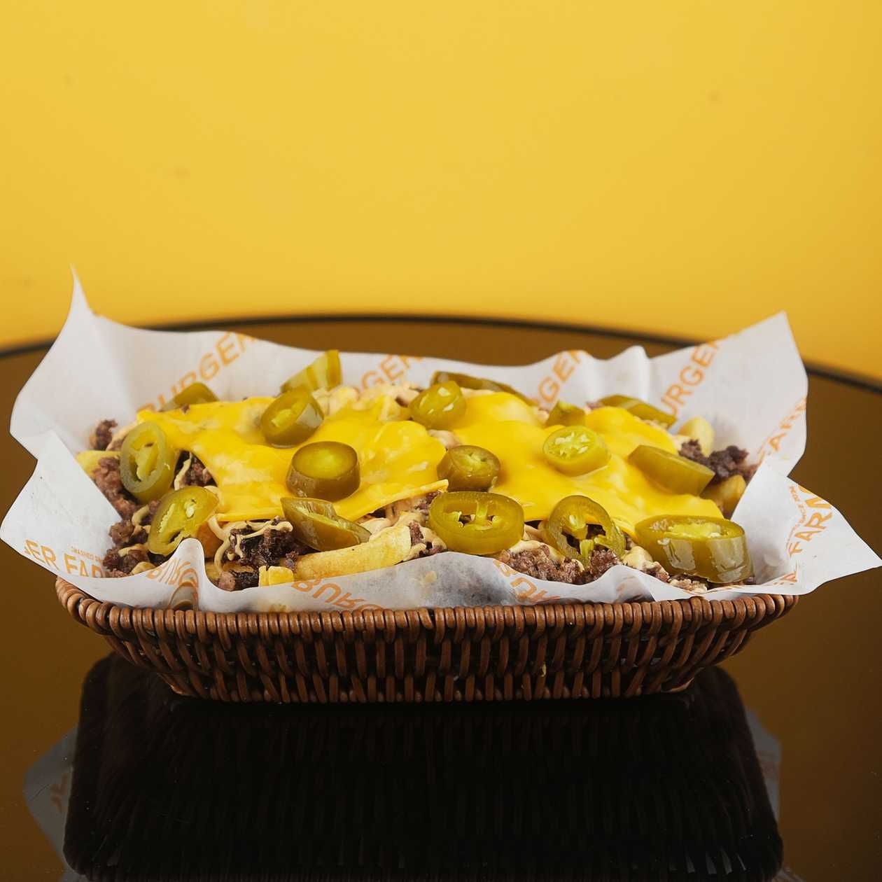 Philadelphia fries with jalapeño peppers